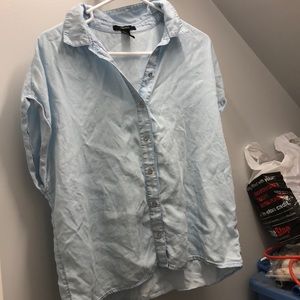 light washed women’s casual dress top